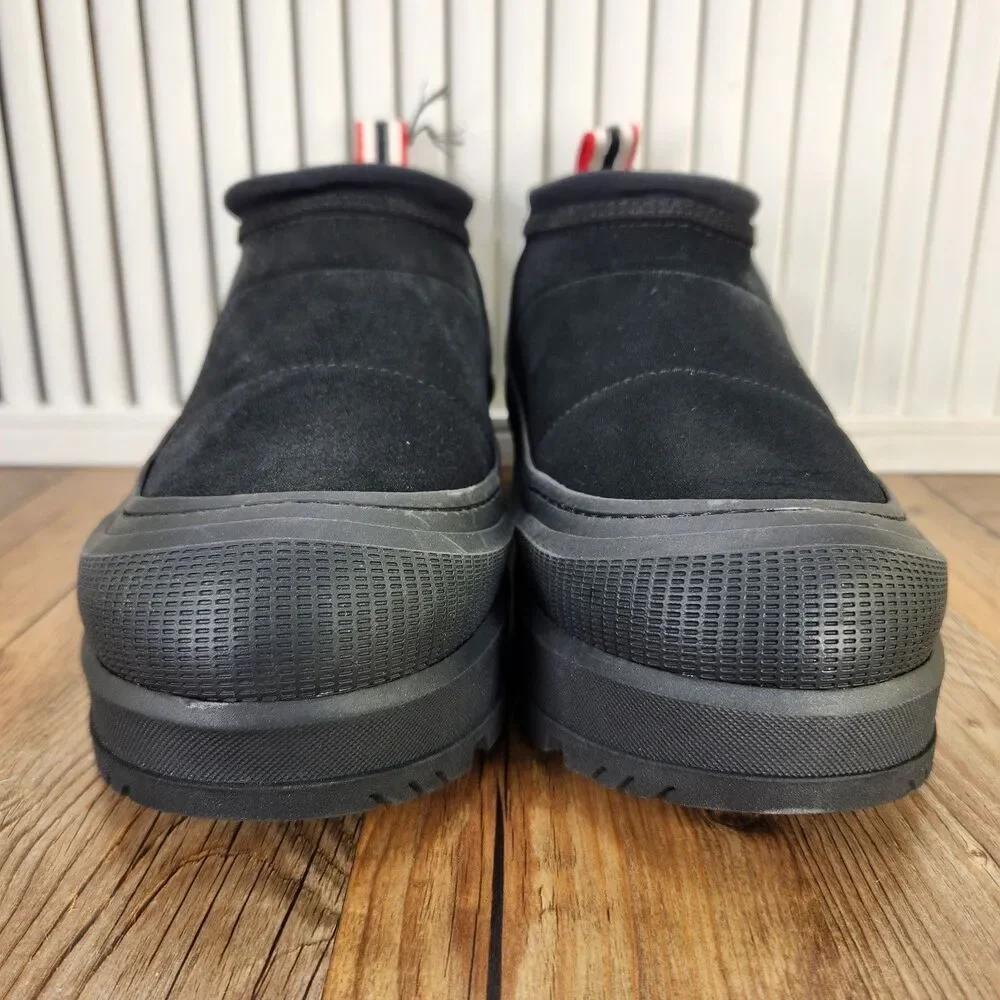 Hunter Askern Womens 9 M Black Short Slip On Platform Insulated Waterproof Boots